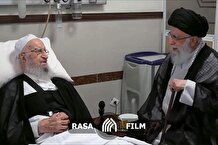 لحظات ناب عیادت صمیمانه امام شهید از آیت الله مکارم شیرازی