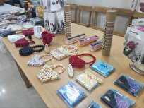 برگزاری نمایشگاه صنایع دستی و مشاغل خانگی در کتابخانه سید ابوالرضا راوندی کاشان