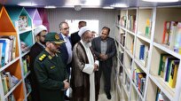 بازدید آیت‌الله پورمحمدی از کتابخانه سیار مرند