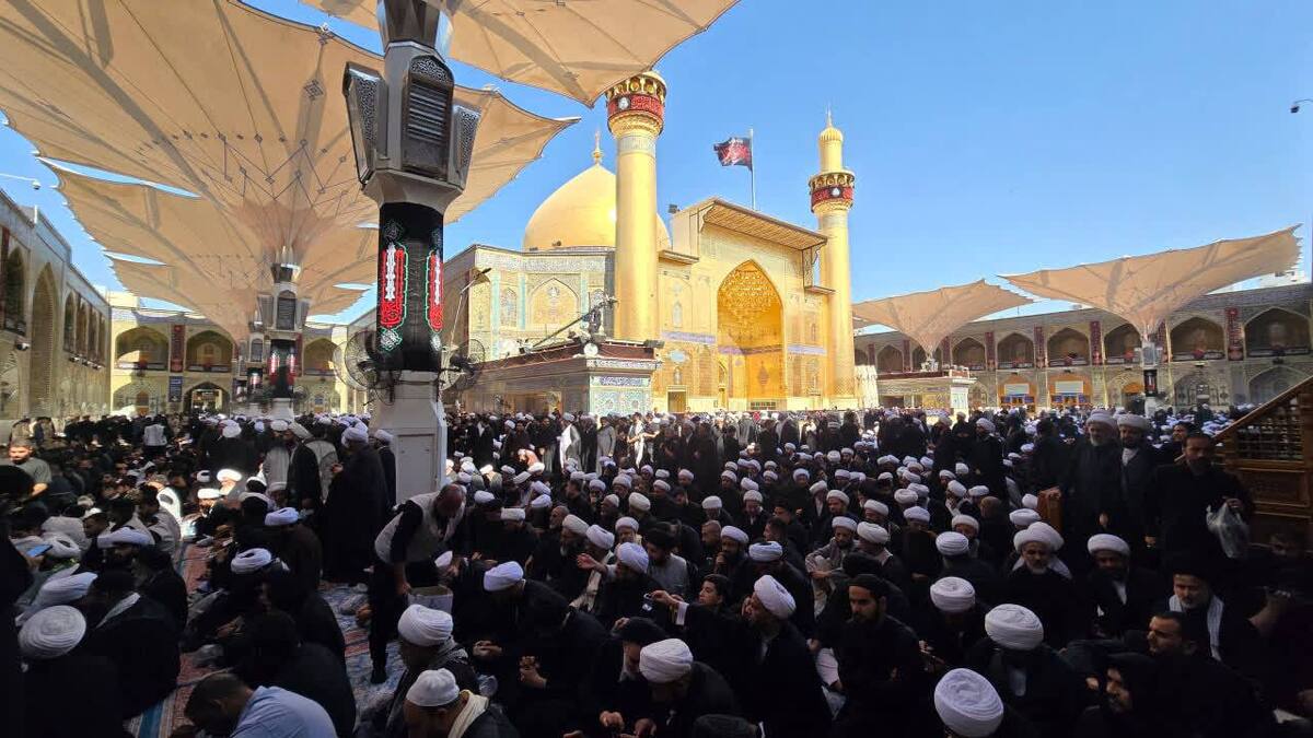 سنگ تمام علما و حوزه علمیه نجف برای قائد شهید امت + فیلم و تصاویر