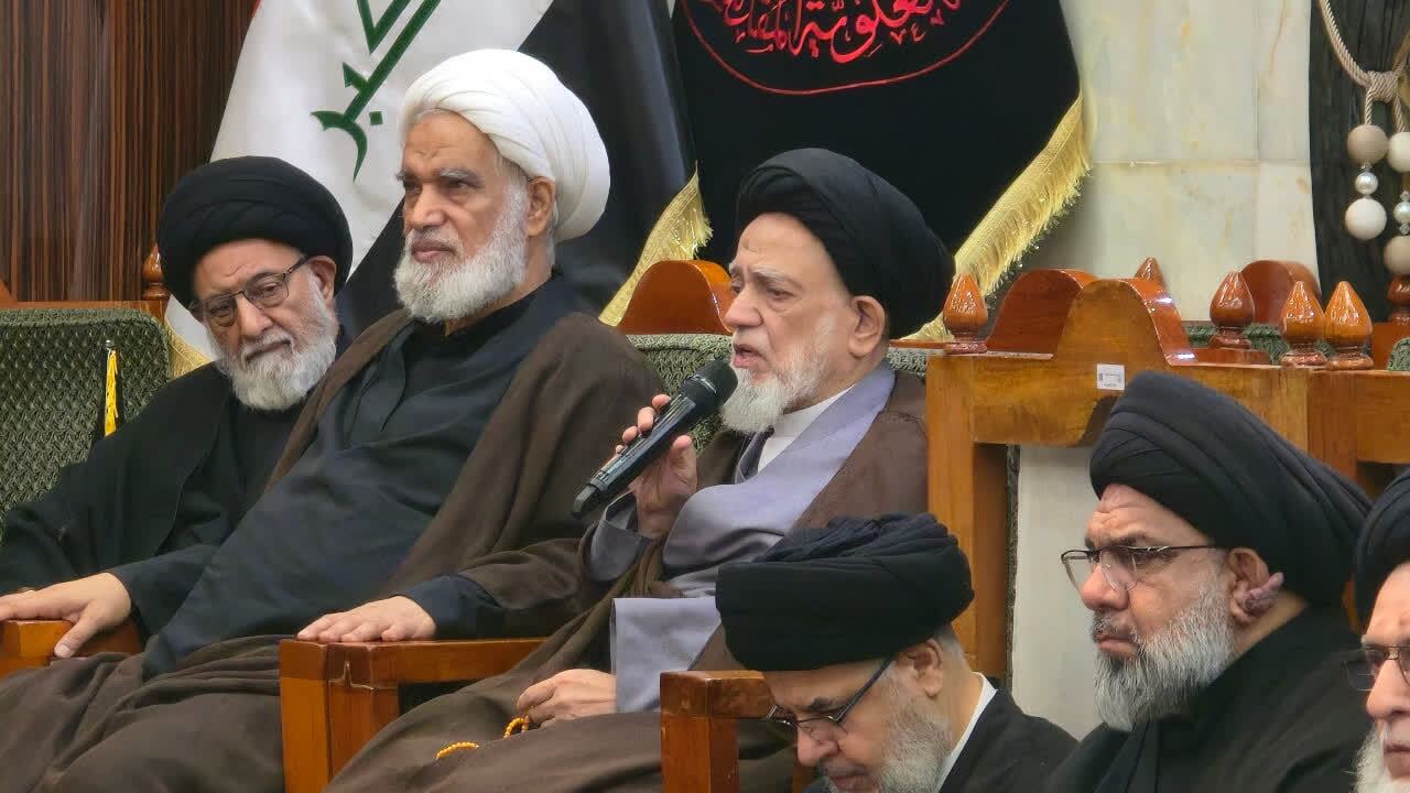 سنگ تمام علما و حوزه نجف برای قائد شهید امت + فیلم و تصاویر