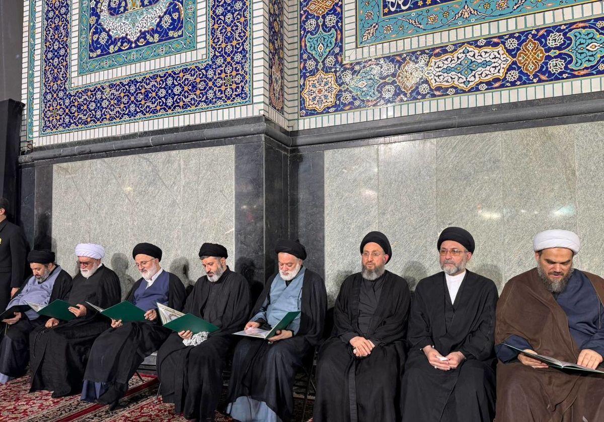 سیدعمار حکیم در مراسم بزرگداشت رهبر شهید انقلاب اسلامی در مشهد