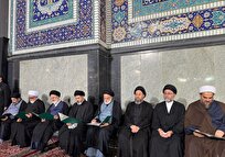 سیدعمار حکیم در مراسم بزرگداشت رهبر شهید انقلاب اسلامی در مشهد