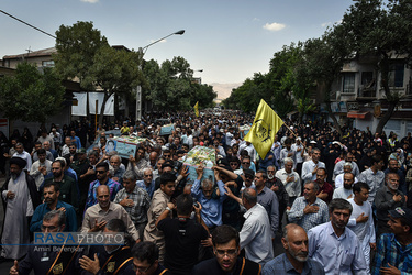 مراسم تشییع پیکر مطهر شهداء در شیراز