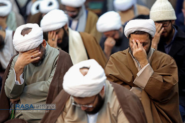 بزرگداشت شهدای سانحه هواپیمای اوکراینی که با حضور مراجع تقلید