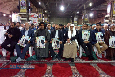 مراسم گرامیداشت چهلمین روز شهادت سپهبد سلیمانی و ابومهدی المهندس در اهواز‎