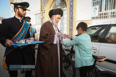 توزیع بسته‌های تبرکی مسجد مقدس جمکران
