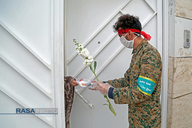 طرح غربالگری خانه به خانه توسط جوانان بسیجی قم