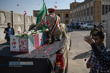 تشییع پیکر پاک ۴ شهید ناوچه کنارک در شیراز‎