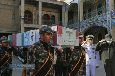 تشییع پیکر مطهر شهید مدافع حریم ایران در شهرکرد‎