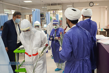 حضور طلاب جهادگران در بیمارستان رازی اهواز