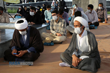 بجنورد | مراسم دعای عرفه در جوار مزار شهداء گمنام