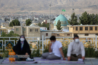 بجنورد | مراسم دعای عرفه در جوار مزار شهداء گمنام