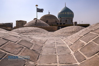 برپایی خیمه عزا در حرم امامزاده موسی مبرقع (ع) در قم