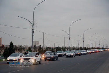 راهپیمایی خودرویی در اعتراض به ترور شهید محسن فخری زاده