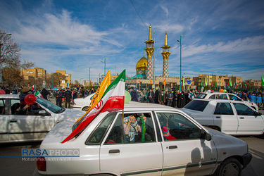 راهپیمایی مردم همدان در یوم الله ۲۲ بهمن