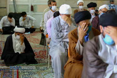 مراسم بزرگداشت شهداء افغانستان در مدرسه حجتیه قم