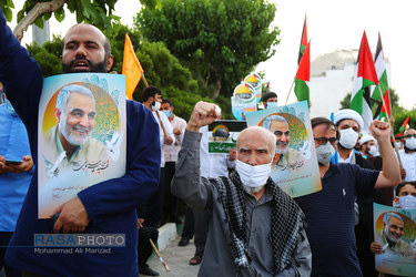 قم | جشن پیروزی‌ جبهه مقاومت در نبرد غزه