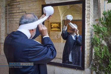 جشن عمامه گذاری جمعی از طلاب حوزه منصوریه شیراز‎‎