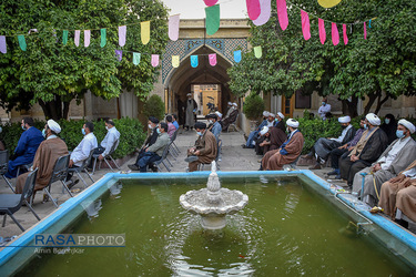 جشن عمامه گذاری جمعی از طلاب حوزه منصوریه شیراز‎‎