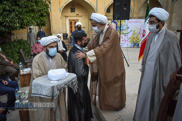 جشن عمامه گذاری جمعی از طلاب حوزه منصوریه شیراز‎‎