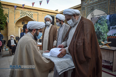 جشن عمامه گذاری جمعی از طلاب حوزه منصوریه شیراز‎‎