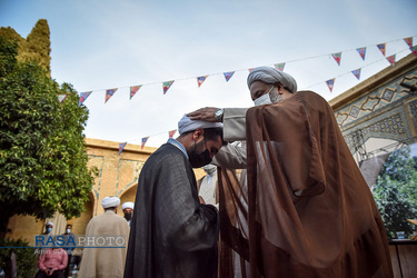 جشن عمامه گذاری جمعی از طلاب حوزه منصوریه شیراز‎‎