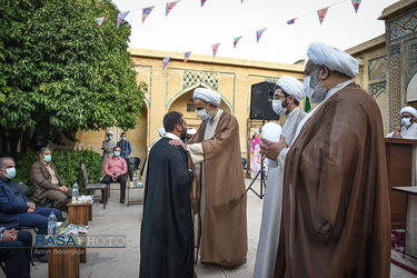 جشن عمامه گذاری جمعی از طلاب حوزه منصوریه شیراز‎‎