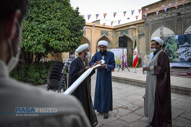 جشن عمامه گذاری جمعی از طلاب حوزه منصوریه شیراز‎‎