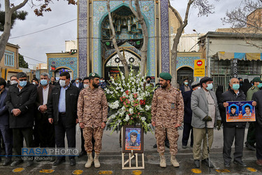 تشییع دو شهید دفاع مقدس در بجنورد