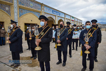 آیین گلاب شویی مضجع شریف حضرت احمدبن موسی الکاظم (ع) ‎‎