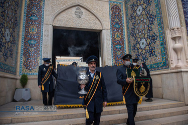 آیین گلاب شویی مضجع شریف حضرت احمدبن موسی الکاظم (ع) ‎‎