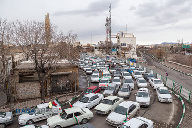 راهپیمایی خودرویی ۲۲ بهمن مردم تبریز