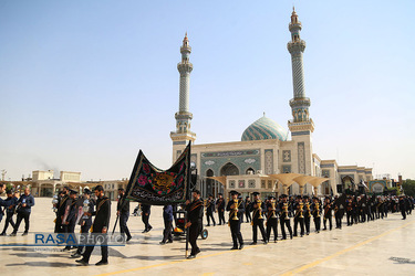 دسته عزای خادمان حرم حضرت معصومه (س) در روز شهادت امام جواد (علیه‌السلام)