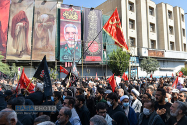 تشییع پیکر مطهر شهید مدافع حرم حاج عبدالله اسکندری در شیراز