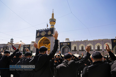 عزاداری روز شهادت حضرت ثامن الحجج (ع) در حرم مطهر رضوی