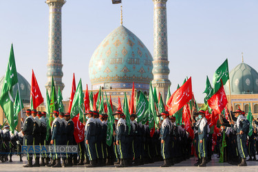 «عهد سربازی» نیرو‌های مسلح با امام زمان (عج) در جمکران‎‎