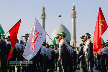 «عهد سربازی» نیرو‌های مسلح با امام زمان (عج) در جمکران‎‎