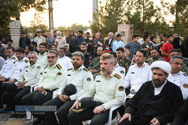 مراسم تقدیر از زحمت‌کشان نیروی انتظامی در قم