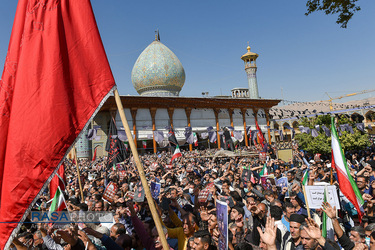 تشییع شهدای حمله تروریستی به حرم حضرت احمد بن موسی الکاظم (ع)