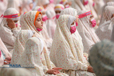 مراسم جشن تکلیف دختران دانش‌آموز با حضور مقام معظم رهبری