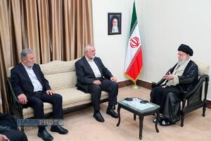 دیدار آقایان اسماعیل هنیه رئیس دفتر سیاسی حماس و زیاد النخالة دبیرکل جنبش جهاد اسلامی فلسطین
