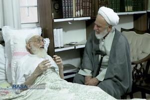 عیادت علما، شخصیت‌های حوزوی و رؤسای قوای از حضرت آیت الله نوری همدانی