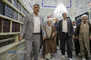 تشرف حضرت آیت الله جوادی آملی به حرم امیرالمومنین