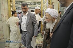 تشرف حضرت آیت الله جوادی آملی به حرم امیرالمومنین