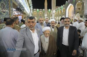 تشرف حضرت آیت الله جوادی آملی به حرم امیرالمومنین