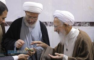 تشرف حضرت آیت‌الله جوادی آملی به حرم‌های مطهر حضرت اباعبدالله الحسین و حضرت ابوالفضل العباس (علیهما‌السلام)