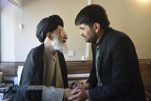 دیدار مدیرعامل رسا با پدر شهید حجت الاسلام والمسلمین محمدعلی آل هاشم امام جمعه تبریز