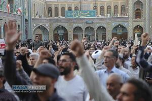فریاد انتقام خواهی مردم قم در پی شهادت سرداران بزرگ ایران