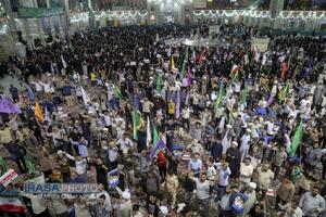 فریاد انتقام خواهی مردم قم در پی شهادت سرداران بزرگ ایران